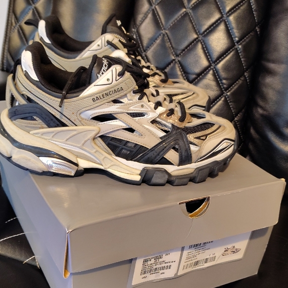 Balenciaga Other - Balenciaga Men's Black and White Sneakers